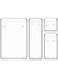 NALACAL Clear Plastic Drawer Organizers Set, 4 Pcs Desk Drawer Organizer Trays for Home,Bedroom,Kitchen,Bathroom,Office,Makeup Drawer Organizer-Clear