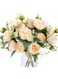 Floweroyal 4 Bunches Peony Artificial Flowers Champagne Flowers Silk Peonies Bouquets for Wedding Party Table Centerpieces Floral Arrangement Home Kitchen Decor.