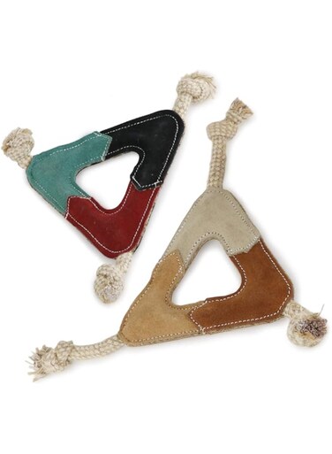 Premium Natural Suede Leather Dog Chew Toy for Dogs   Durable, Non-Toxic, &amp; Safe   Perfect for Chewers, Teething &amp; Dental Health   Pack of 2