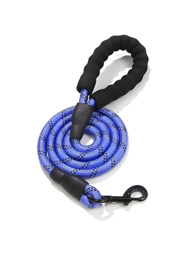 fafaLi Dog Leash 1.8 meter 6ft with Soft Padded Handle Thick Durable Reflective (Dark Blue)