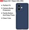 Case for Oppo A3 4G/5G, Oppo A3X 4G/5G, A60 5G, A40 4G, Liquid Gel Rubber Bumper Case with Soft Microfiber Lining Cushion Slim Hard Shell Shockproof Protective with Camera Protection Cover (Blue)