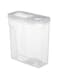 TOMVAES Cereal Storage Container, Airtight Plastic Kitchen Food Storage Organizer, White Clear Seal Pot With Lid, Sugar Nut Snack Rice Coarse Cereals Multifunctional Holding Bin, 4L