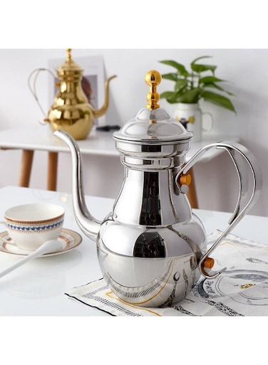 coffee pot, teapot, stainless steel material, with filter mesh, 1 liter