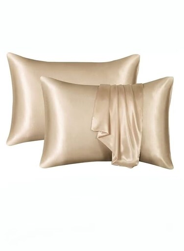 Satin Pillowcase, 2 Pack Silk Satin Pillowcases for Hair and Skin Queen Size Pillow Case with Envelope Closure
