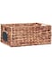 Homesmiths Water Hyacinth Bin With Handle, Small, Mocha Brown