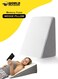 Memory Foam Bed Wedge Pillow for Adults, Ergonomic Design for Back, Leg, &amp; Body Support, Ideal for Acid Reflux, Back Pain, Leg Pain, &amp; Medical Recovery, Triangle Incline Pillow with Cover