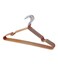 10-Piece Anti-Slip Metal Hook Hangers Golden 41.5cm