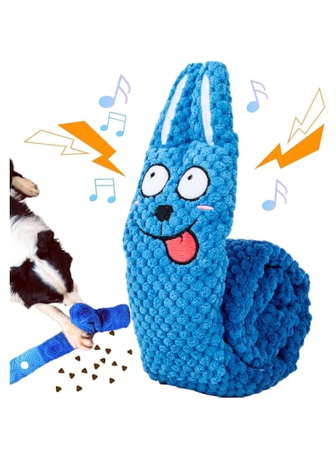 Dog Squeaky Toy, Interactive Dog Toy for Boredom for Large Breed,Treat Puzzle Dog Toy, Durable Anti-Anxiety Soft Puppy Plush Dog Chew Toys for Puppy Small Medium Large Dogs