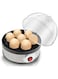 Rapid Egg Boiler Electric 350W, 7-Egg Capacity Soft, Medium, Hard-Boiled Egg Cooker with Auto Shut-Off Features Stainless Steel Shell, Transparent Lid, Measuring Cup,BPA Free