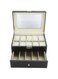 Zouminyy Watch Glasses Box Black Birthday Presents Glasses Storage Box, Watch Box, for Sunglasses Men Women Ring Travel