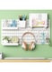 Fohome Pegboard Panels Peg Boards for Walls, 2 Pack Black/White Pegboard, Wall Storage Rack with Curved Frame, Large Heavy Duty Pegboard for Wall Home,Tool Storage Organization (White)