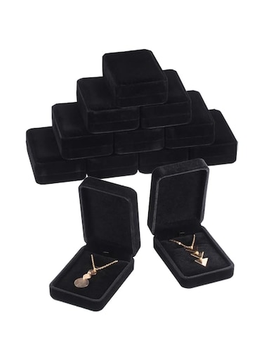 6 Pieces Velvet Gift Boxes for Necklace Pendant Bracelet Ring Earring, Jewelry Storage Display Case for Wedding Engagement Birthday Anniversary (Pendant Box-6PCS)