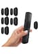 Nearockle Pack of 5 2024 Improved Magnetic Remote Control Holder, Silicone Remote Control Wall Mount, Strong Adhesive Wall Mount for TV/Air Conditioners/Fan Remote Control (Black)