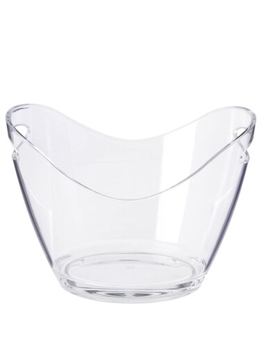 Ice Bucket , 8L Clear Ice Bucket,Acrylic Plastic Tub for Drinks and Parties, Food Grade