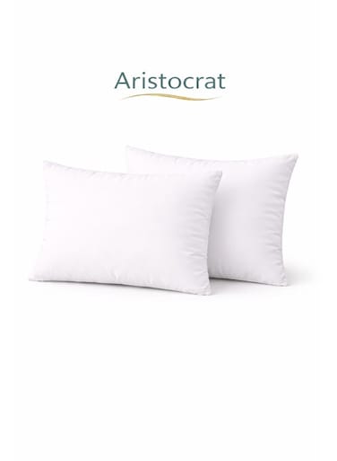 Cushion Filler Set of 2, 40x60 cm &acirc;&euro;&ldquo; Rectangular Lumbar Cushion Inserts, Hollow Siliconized Polyester Fiber Filling, Soft &amp; Supportive Non-Woven Cover, White Polyester White 40x60cm
