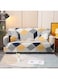 DLYUEYI Cotton Stretch Sofa Slipcover Fashion Geometric Style All-inclusive Stretch Universal Sofa Cover Slipcover Washable Anti-Skid Stretch with 1 Pillowcase (Two Seats)
