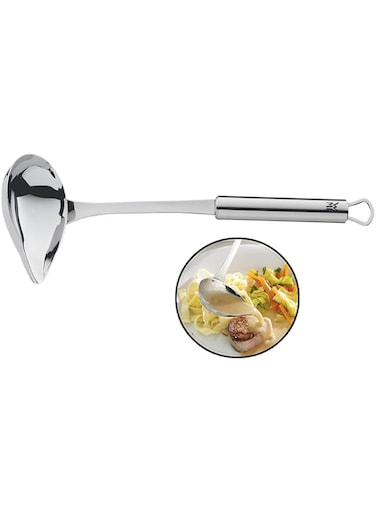 WMF Stainless Steel Ladle, Elegant design with eyeler on the handle. 28 cm.