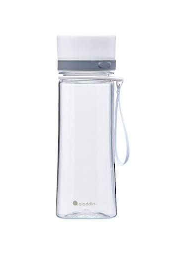 Aladdin Aveo Water Bottle 0.35L Clear &amp; White &ndash; - Leakproof - Wide Opening For Easy Fill - Bpa-Free - Smooth Drinking Spout - Stain And Smell Resistant - Dishwasher Safe