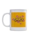 Smack Printed Mug White/Yellow/Pink