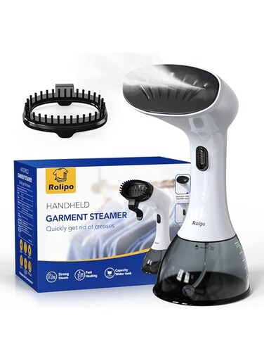 Rolipo Steam iron, Garment Steamer Clothes for Home, Office, Travel, Upgraded 400ML Large Capacity Water Tank, Wrinkle Remover with iron steamer