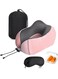 Travel Neck Pillow, Top Memory Foam Pillow for Head Support, Ideal for Airplanes, Cars, and Home Recliners, Adjustable and Soft, Pink