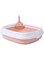 Sunnyrobby Cat Litter Box &ndash; Large Litter Tray with Rim Anti Germ Pet Toilet Easy to Clean, Litter Basin for Cats, Small Dogs, and Rabbits. Durable and Lightweight