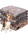 Pack Large Dog Blanket, Thick and Warm Fleece Pet Blankets, Washable Cat Blankets Throw, Soft Coral Fleece Puppy Blanket, for Dog Bed Cover, Couch Sofa, Car Seat, 41x31 Inches