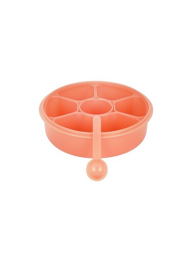 Indian Masala Dabba RF12904 Seasoning Box 7 Compartments with Clip on Lock Lid Elegant Plastic Spice Container Plastic Masala Spices Box