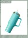 Thermal Mug with Straw Double-Walled Vacuum Insulated Car Mug, Travel Mug With Handle And Straw, For Iced Coffee, Hot or Cold Tea
