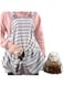 Ferret Sling Carrier, Anti Adhesive Fur Cat Apron Cat Carrying Bag Cat Bag Adhesive Bag for Small Dogs Cats Ferrets Rabbits (Gray and White)
