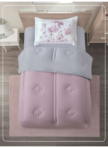 Bedding Comforter Set, Single Size 170x230 cm - 2-Pcs Digital Print Quilted Bed Set, Microfiber Fabric - 1 Comforter And 1 Pillow Sham