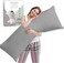 CRAFT Long Body Pillow with Cotton Cover - 50 x 120 cm - Light Grey
