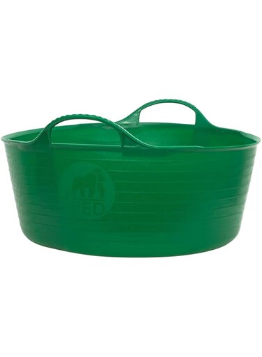 Tubtrugs Red Gorilla - Gorilla Tubs &amp; Recycled Black Tubs - Mini Shallow 5L -Green   Heavy-Duty, Flexible &amp; Multi-Purpose Utility Tub   Ideal for Storage, Gardening &amp; Construction