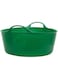 Tubtrugs Red Gorilla - Gorilla Tubs &amp; Recycled Black Tubs - Mini Shallow 5L -Green   Heavy-Duty, Flexible &amp; Multi-Purpose Utility Tub   Ideal for Storage, Gardening &amp; Construction