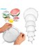 6pcs Silicone Stretch Lids, Universal Food Bowl Covers, Reusable Food Saving Cover Suction Lid, Stretchable Multifunctional Fruit And Vegetable Fresh-keeping Storage Cover, Home Kitchen Supplies