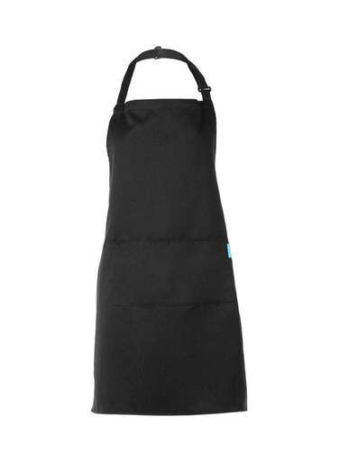 Restaurant Apron with Adjustable Neck Belt Black 30 x 1.5 x 20cm