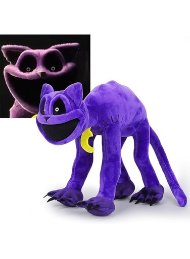 CGCHAONI Smiling Critters Plush Toy, Monster Catnap Plush, Smiling Critters Cartoon Stuffed Doll Toys for Game Fans, Anime Smiling Critters Plush Toy for Kids Birthday Gift (A)