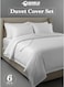 Premium Striped Duvet Set All Season &acirc;&euro;&ldquo; 6-Pieces set White   King Size 220x240 cm   Ultra-Soft, Wrinkle-Resistant &amp; Made in Dubai   Includes Duvet Cover, Fitted Sheet ( 200x200 cm ) &amp; 4 Pillow Covers&Acirc;&nbsp;(&Acirc;&nbsp;50x70&Acirc;&nbsp;cm&Acirc;&nbsp;)