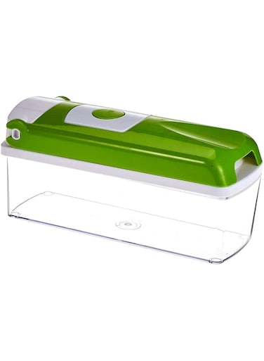 Multi-Functional Adjustable Vegetable &amp; Fruit Chopper Dicer With Storage Container