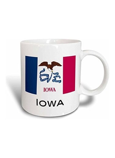 Iowa State Flag Ceramic Mug Multicolour