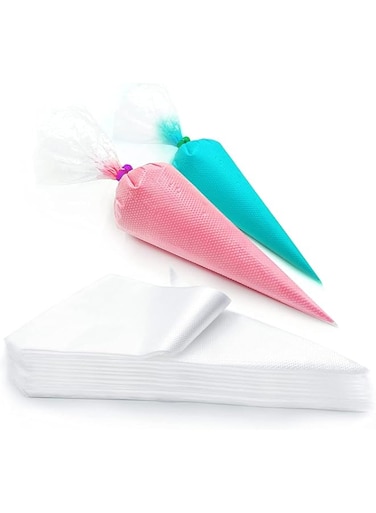 Cranviech 200 pcs Disposable Piping Bags - Thickened Pastry Bags 10/12 Inch Anti Burst and Non-Slip Icing Piping Bags, for Cream Frosting Cookies and Cupcake Decorating Supplies