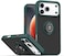 Case for IPhone 17 Pro Max Case Cover Metal Ring Holder Grip Kickstand Car Magnetic Mount Shockproof Matte Hard Back Bumper Case for IPhone 17 Pro Max 5G 2025 Green
