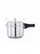 Aluminum Pressure Cooker   Durable &amp; Safe   Fast Cooking   Gas Stove Compatible   Silver- 3L
