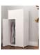 Portable Wardrobe Plastic Small Combination Storage Cabinet White