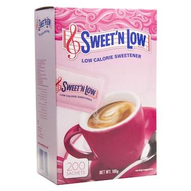 Sweet'N Low Sweetener Sachet 200 Sachets, 160g
