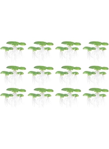 SYOSI Fish Tank Plant with Root, Aquarium Plants Fish Tank Plant Decorations, Water Plants Ornament for Fish Tank Landscape Decor, 30 pcs