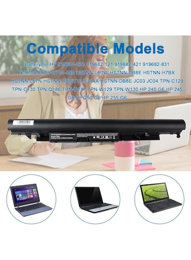 Replacement Battery for Hp JC04/JC03 Black, Compatible with Pavilion 14BW, 14BS, 15BW, 15BS, 15Q, 15R Black