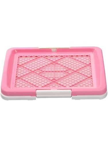 Generic Dog Litter Tray: Cellular Puppy Litter Box Household Dog Potty Pan Pee Pads Dog Essentials for Puppy Rabbit Guinea (Pink)