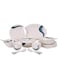 Royalford 40pieces Dinner Set, White, H 27.4 x W 48.8 x D 19.8 cm