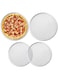 Milkary 4 Pieces Seamless Round Pizza Screen, 2 Pieces 12 inch Aluminum Mesh Pizza Screen and 2 Pieces 10 inch Pizza Mesh Baking Tray for Home Kitchen Restaurant Supplies